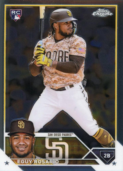 2023 Topps Chrome Eguy Rosario RC #184 San Diego Padres