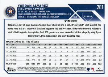 2023 Topps Chrome Yordan Alvarez #201 Houston Astros
