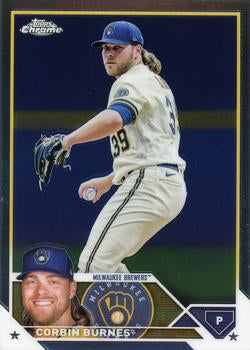 2023 Topps Chrome Corbin Burnes #214 Milwaukee Brewers