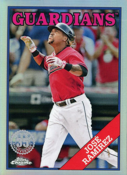 2023 Topps Chrome 1988 Topps Jose Rami­rez 88BC-17 Cleveland Guardians