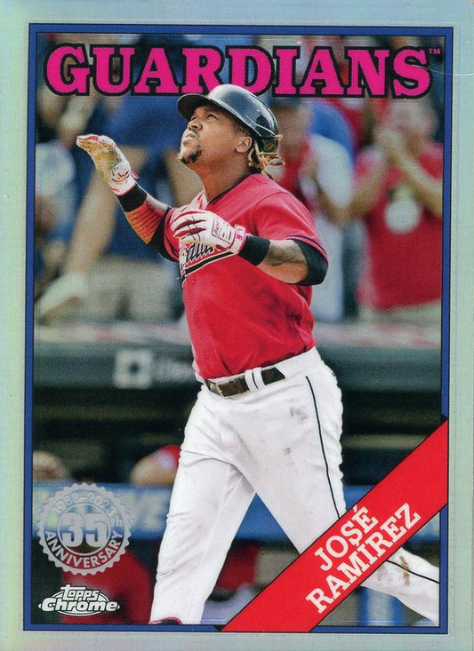 2023 Topps Chrome 1988 Topps Jose Rami­rez 88BC-17 Cleveland Guardians