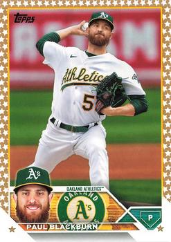2023 Topps Gold Star Paul Blackburn #6 Oakland Athletics
