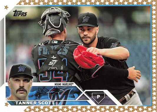 2023 Topps Gold Star Tanner Scott #18 Miami Marlins