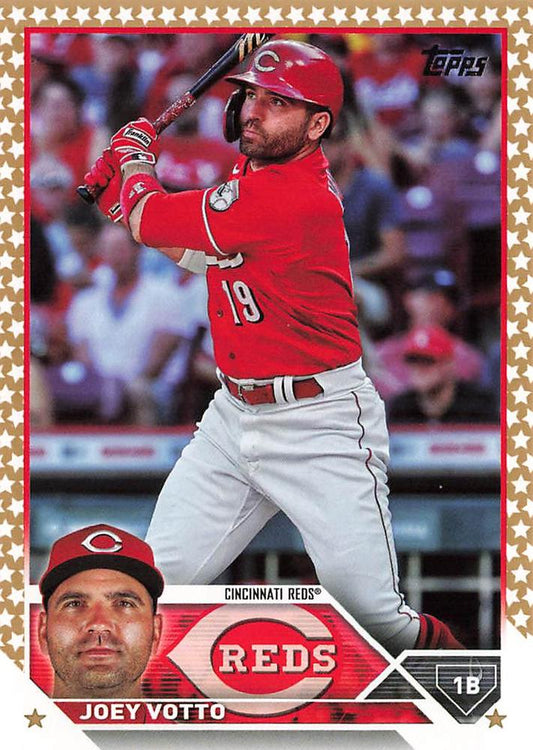 2023 Topps Gold Star Joey Votto #19 Cincinnati Reds