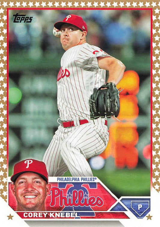2023 Topps Gold Star Corey Knebel #28 Philadelphia Phillies