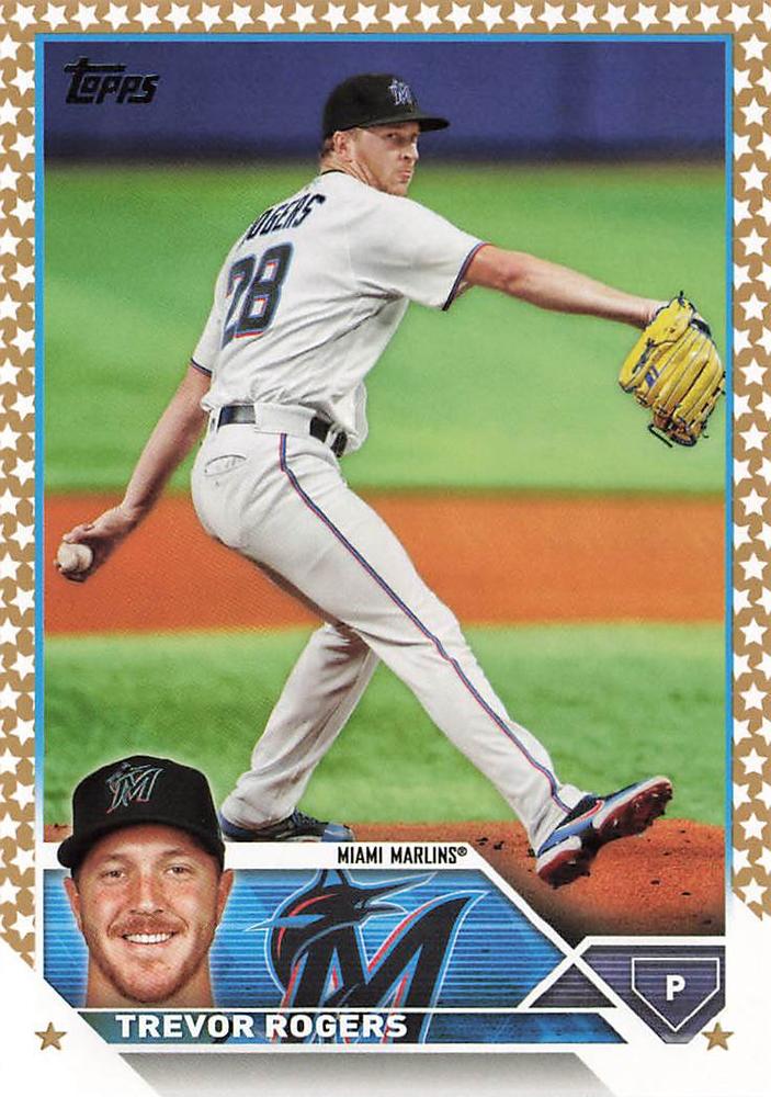 2023 Topps Gold Star Trevor Rogers #29 Miami Marlins