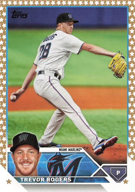 2023 Topps Gold Star Trevor Rogers #29 Miami Marlins