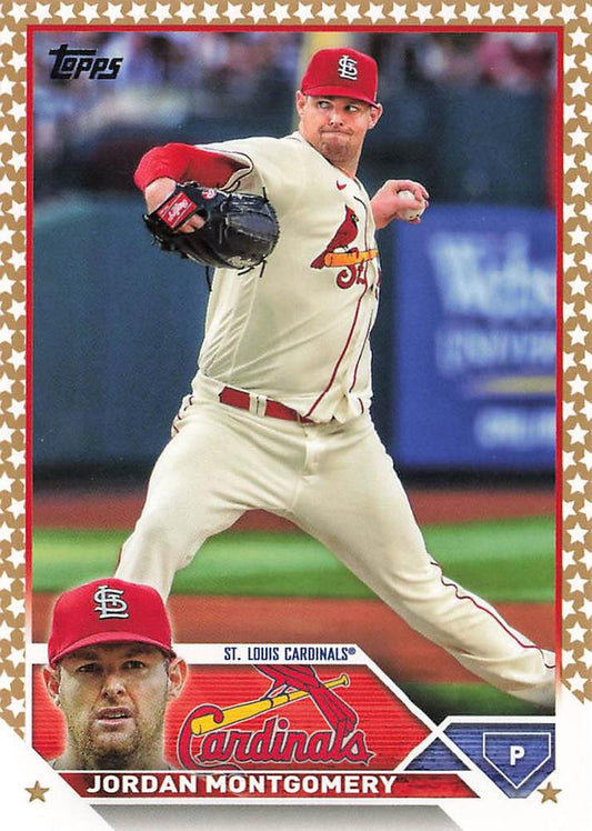 2023 Topps Gold Star Jordan Montgomery #32 St. Louis Cardinals