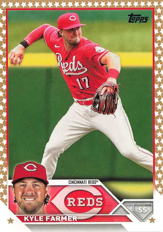 2023 Topps Gold Star Kyle Farmer #33 Cincinnati Reds