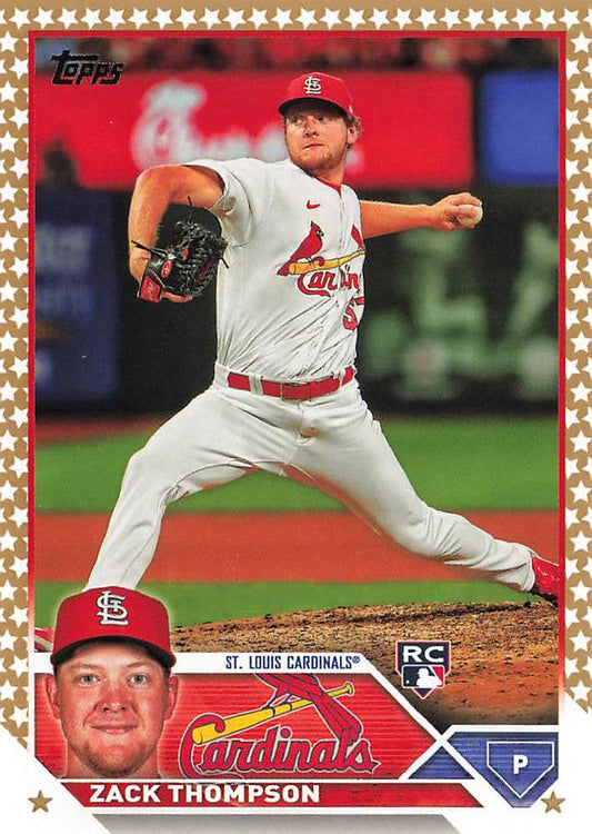 2023 Topps Gold Star Zack Thompson Rookie #34 St. Louis Cardinals