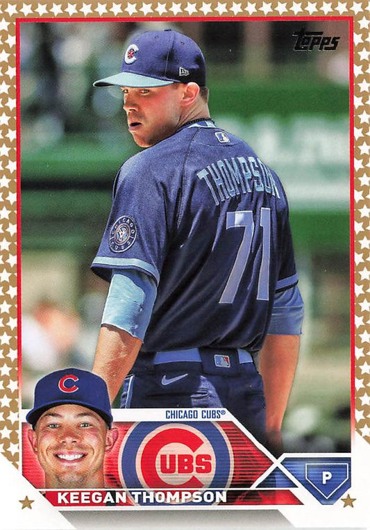 2023 Topps Gold Star Keegan Thompson #40 Chicago Cubs