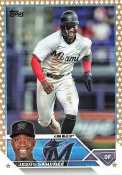 2023 Topps Gold Star JesÃºs SÃ¡nchez #44 Miami Marlins