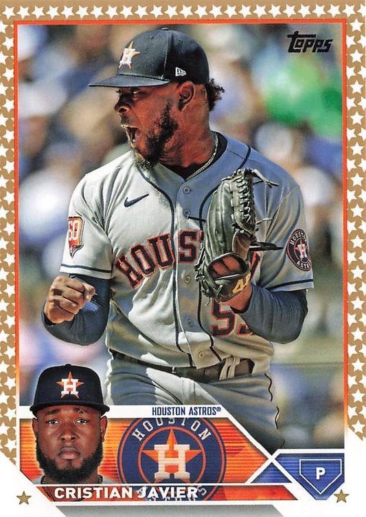 2023 Topps Gold Star Cristian Javier #55 Houston Astros