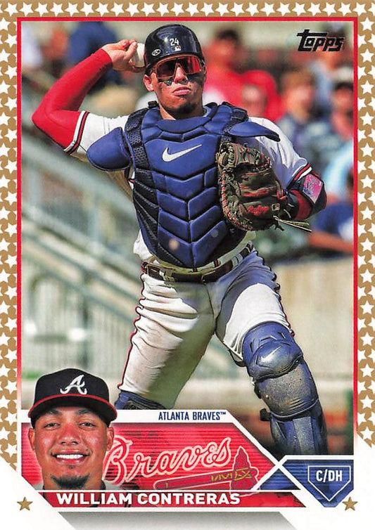 2023 Topps Gold Star William Contreras #68 Atlanta Braves