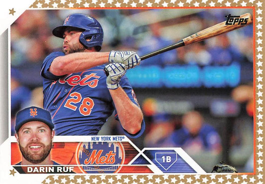 2023 Topps Gold Star Darin Ruf #70 New York Mets