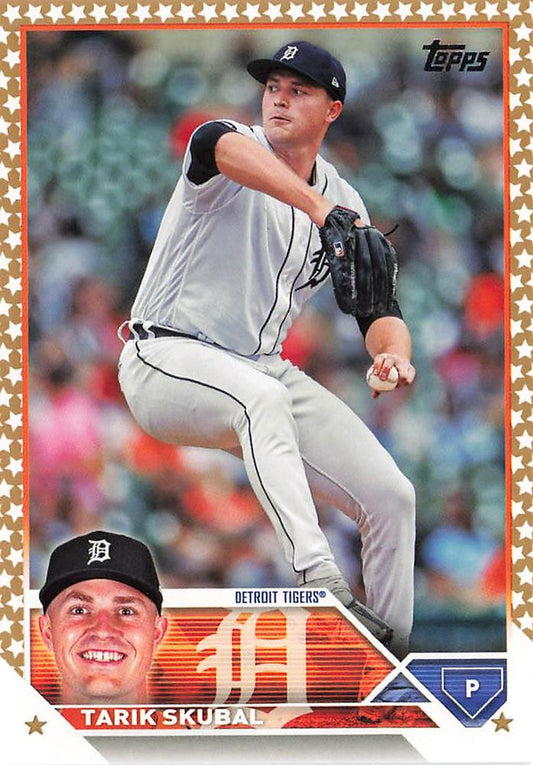 2023 Topps Gold Star Tarik Skubal #74 Detroit Tigers