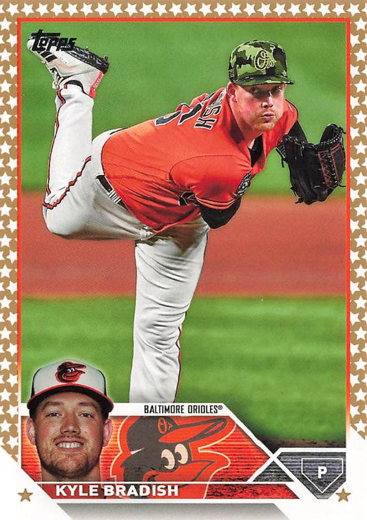 2023 Topps Gold Star Kyle Bradish #77 Baltimore Orioles