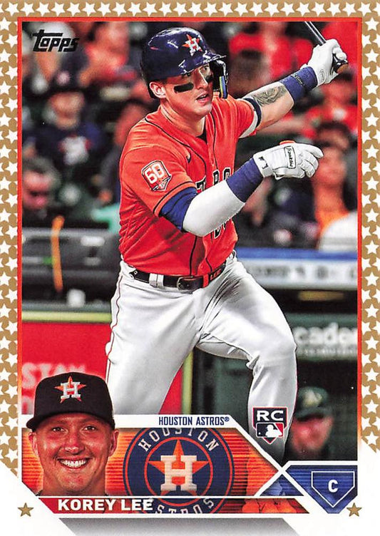 2023 Topps Gold Star Korey Lee Rookie #90 Houston Astros