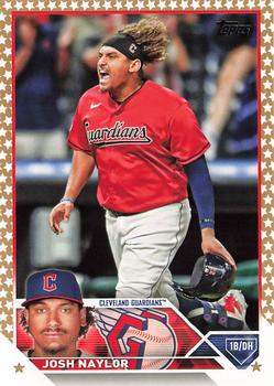 2023 Topps Gold Star Josh Naylor #91 Cleveland Guardians
