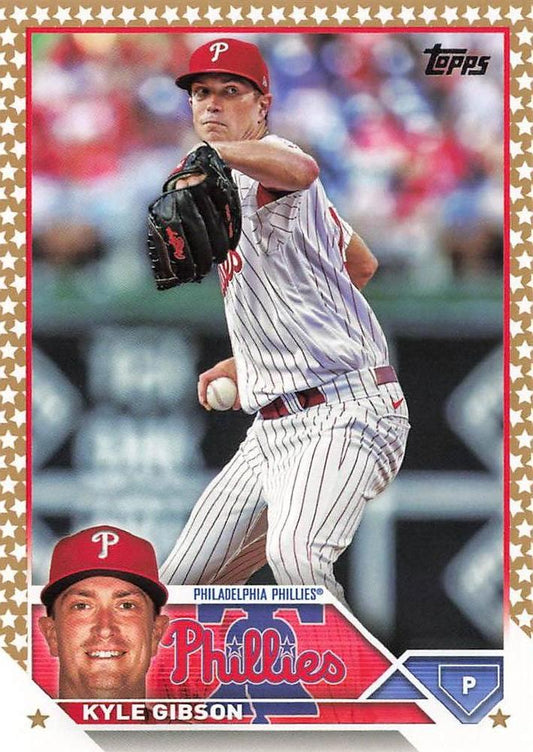 2023 Topps Gold Star Kyle Gibson #96 Philadelphia Phillies