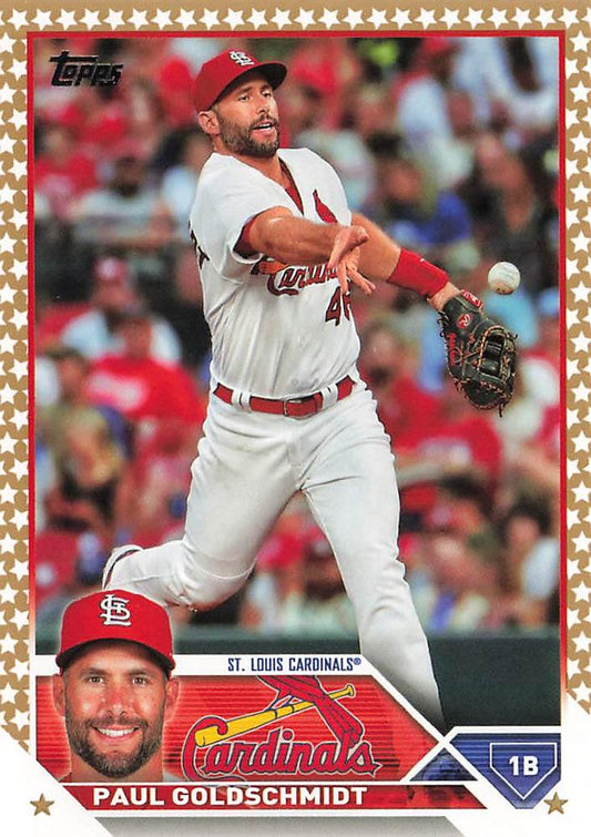2023 Topps Gold Star Paul Goldschmidt #100 St. Louis Cardinals