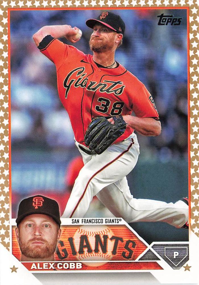 2023 Topps Gold Star Alex Cobb #108 San Francisco Giants