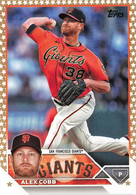 2023 Topps Gold Star Alex Cobb #108 San Francisco Giants