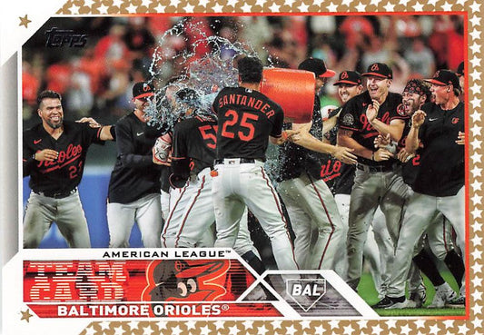 2023 Topps Gold Star Baltimore Orioles Team Card #112 Baltimore Orioles