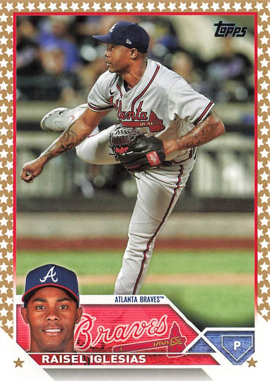 2023 Topps Gold Star Raisel Iglesias #115 Atlanta Braves