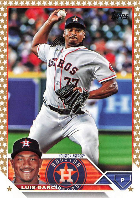 2023 Topps Gold Star Luis Garcia #121 Houston Astros
