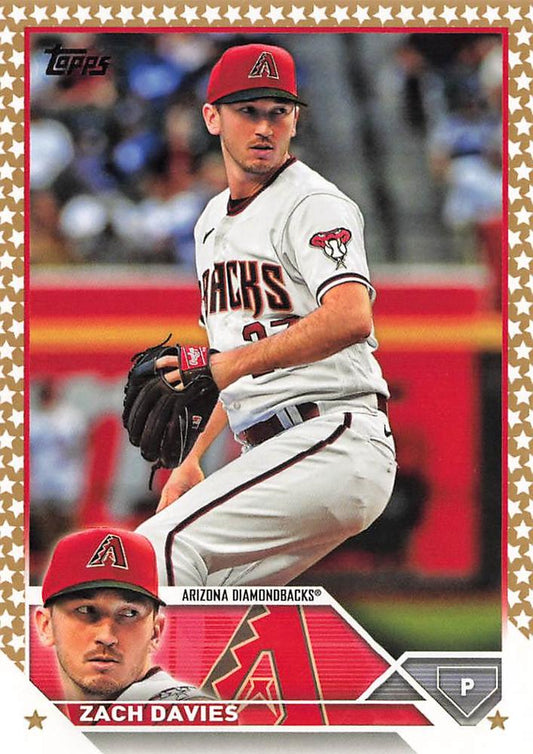 2023 Topps Gold Star Zach Davies #123 Arizona Diamondbacks