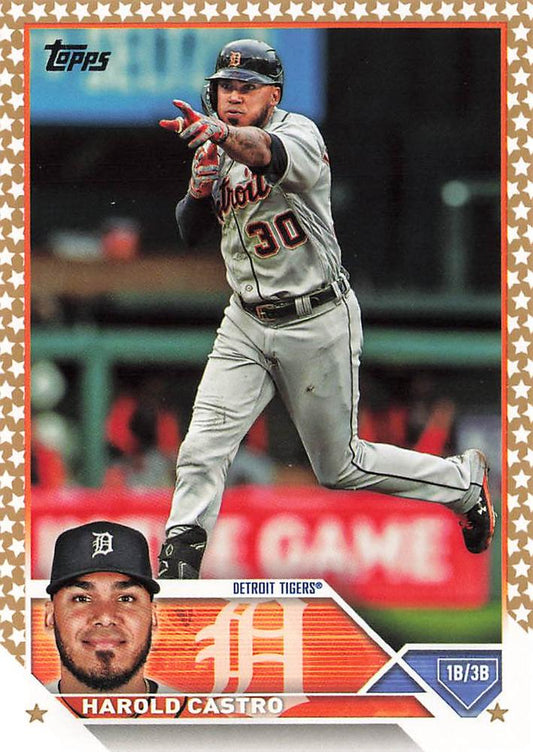 2023 Topps Gold Star Harold Castro #126 Detroit Tigers