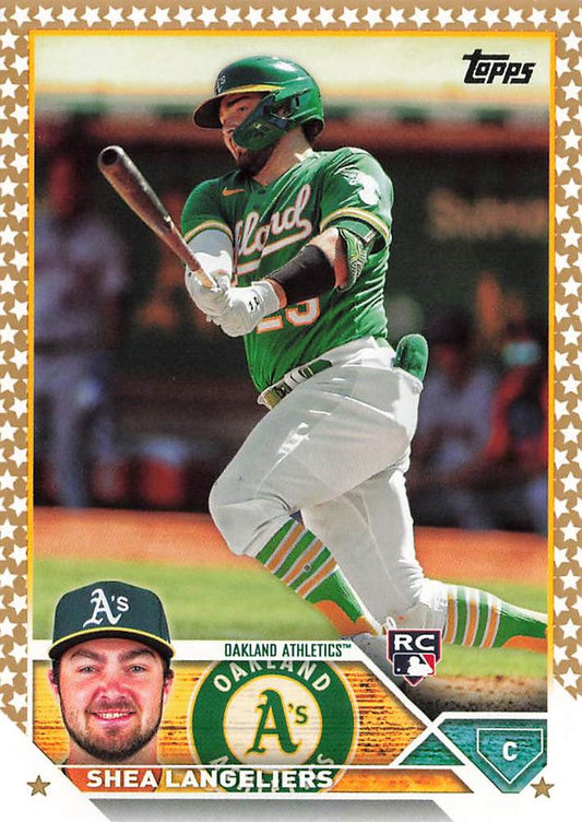 2023 Topps Gold Star Shea Langeliers Rookie #127 Oakland Athletics
