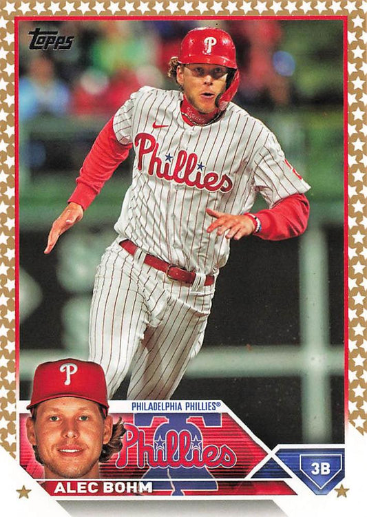 2023 Topps Gold Star Alec Bohm #128 Philadelphia Phillies