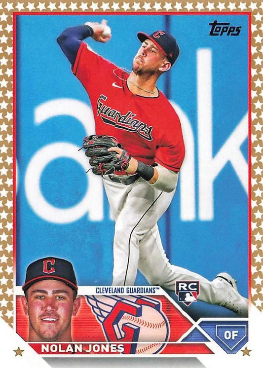 2023 Topps Gold Star Nolan Jones Rookie #129 Cleveland Guardians