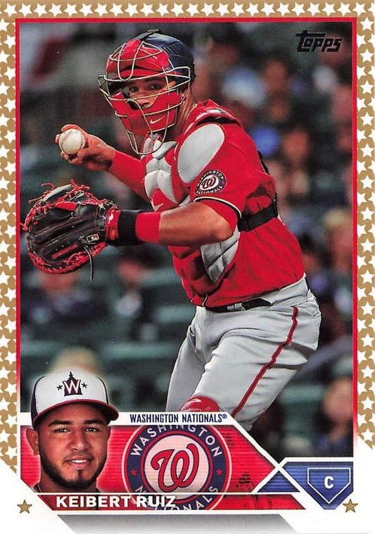 2023 Topps Gold Star Keibert Ruiz #130 Washington Nationals