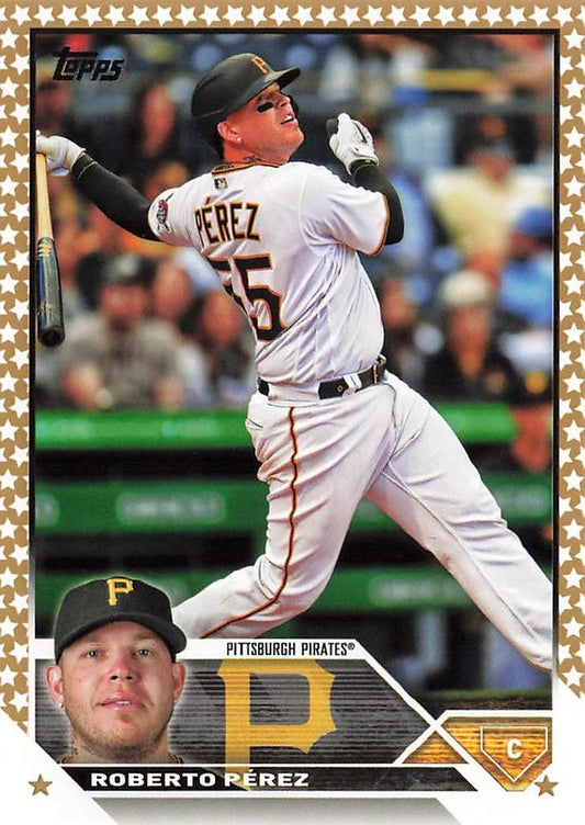 2023 Topps Gold Star Roberto Perez #133 Pittsburgh Pirates
