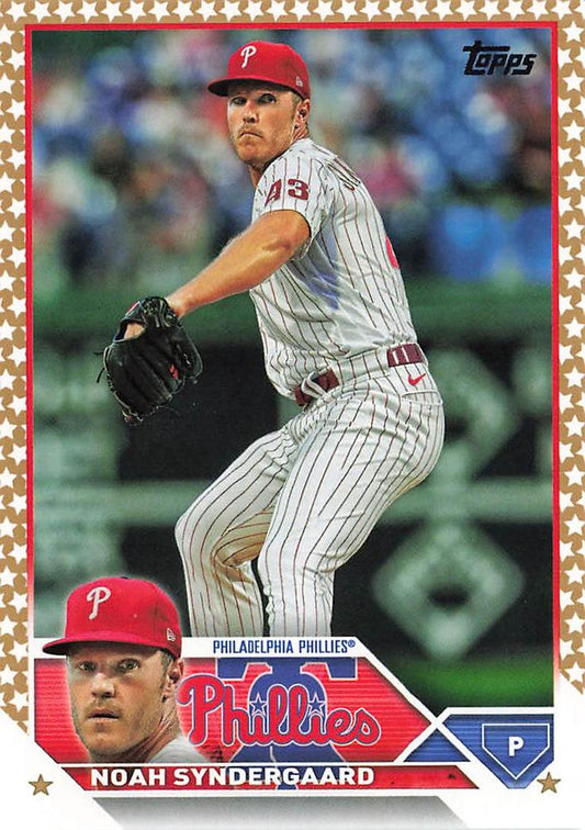 2023 Topps Gold Star Noah Syndergaard #145 Philadelphia Phillies