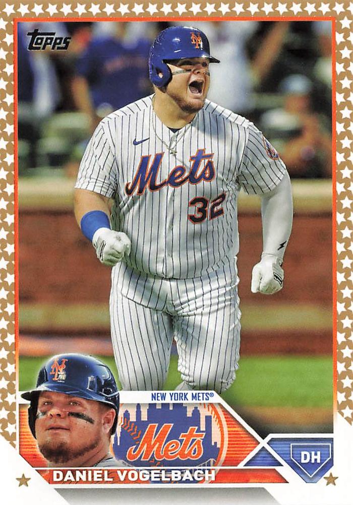 2023 Topps Gold Star Daniel Vogelbach #147 New York Mets