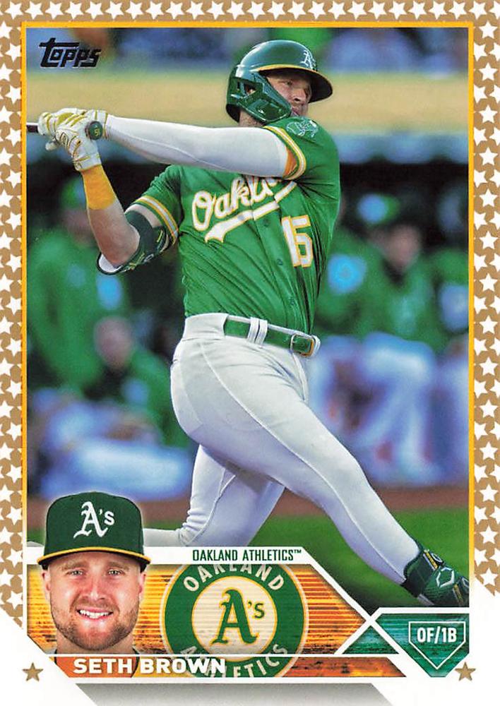 2023 Topps Gold Star Seth Brown #148 Oakland Athletics
