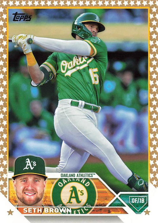 2023 Topps Gold Star Seth Brown #148 Oakland Athletics