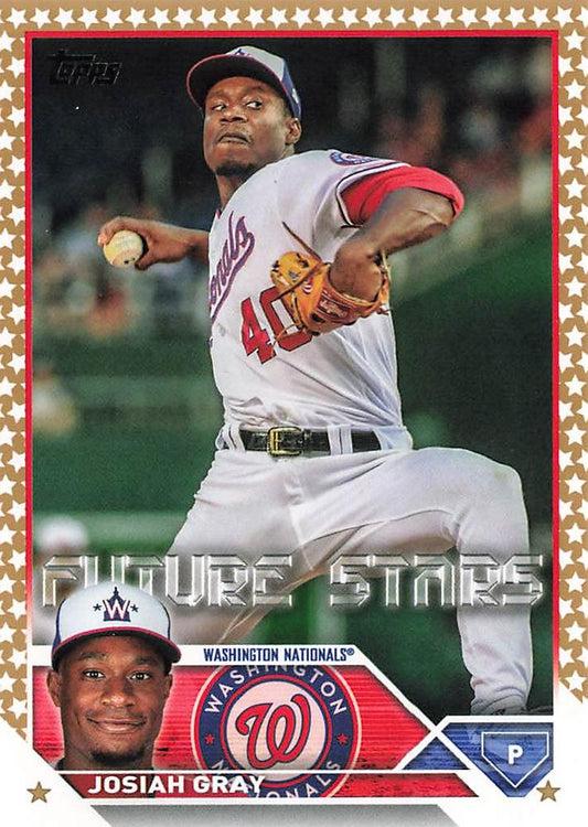 2023 Topps Gold Star Josiah Gray Future Stars #149 Washington Nationals