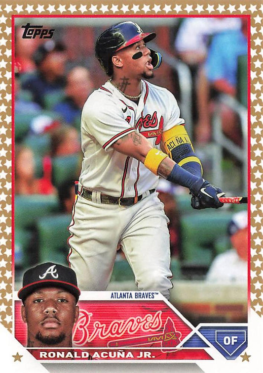 2023 Topps Gold Star Ronald Acuna Jr. #150 Atlanta Braves