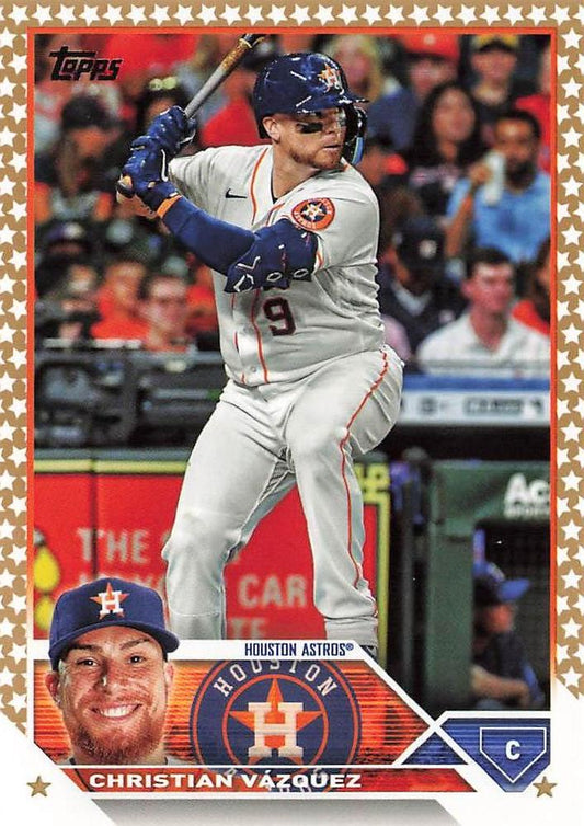 2023 Topps Gold Star Christian Vazquez #157 Houston Astros