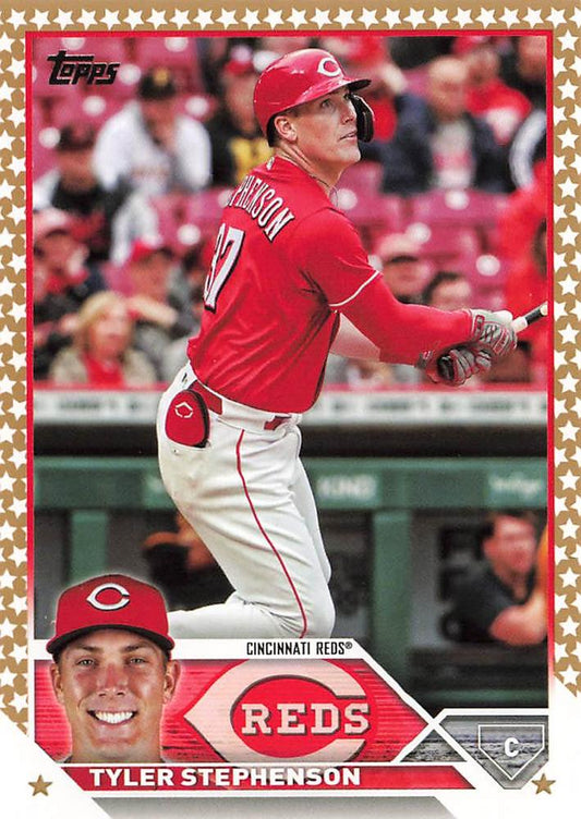 2023 Topps Gold Star Tyler Stephenson #166 Cincinnati Reds