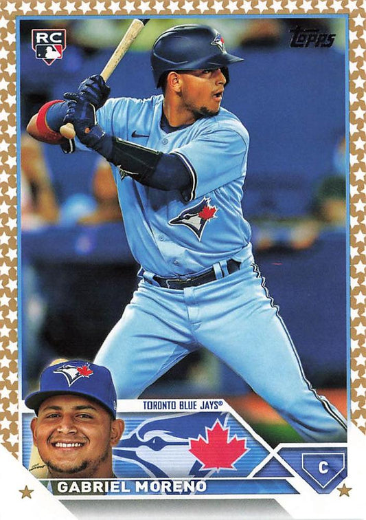 2023 Topps Gold Star Gabriel Moreno Rookie #169 Toronto Blue Jays