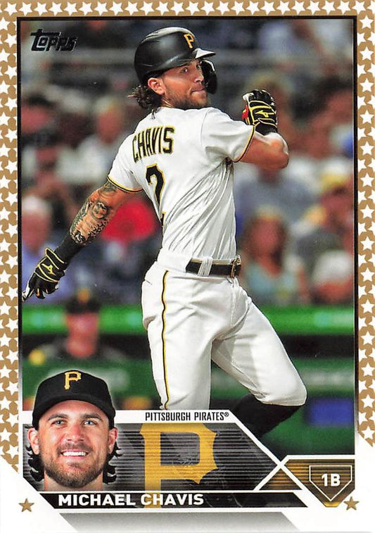 2023 Topps Gold Star Michael Chavis #170 Pittsburgh Pirates