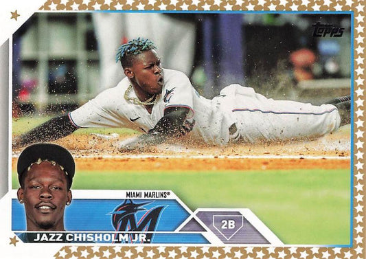 2023 Topps Gold Star Jazz Chisholm Jr. #172 Miami Marlins