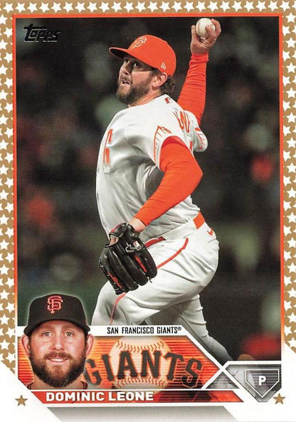 2023 Topps Gold Star Dominic Leone #180 San Francisco Giants