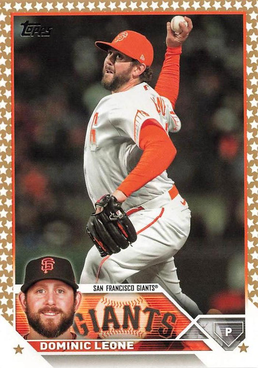 2023 Topps Gold Star Dominic Leone #180 San Francisco Giants